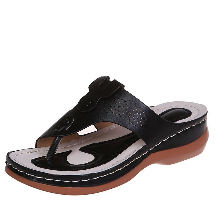 Perforated Adjustable Thong Sandals